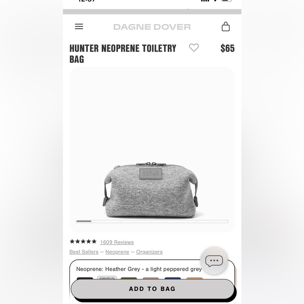 Brand New Cosmetic Toiletry Bag Daphne Dover